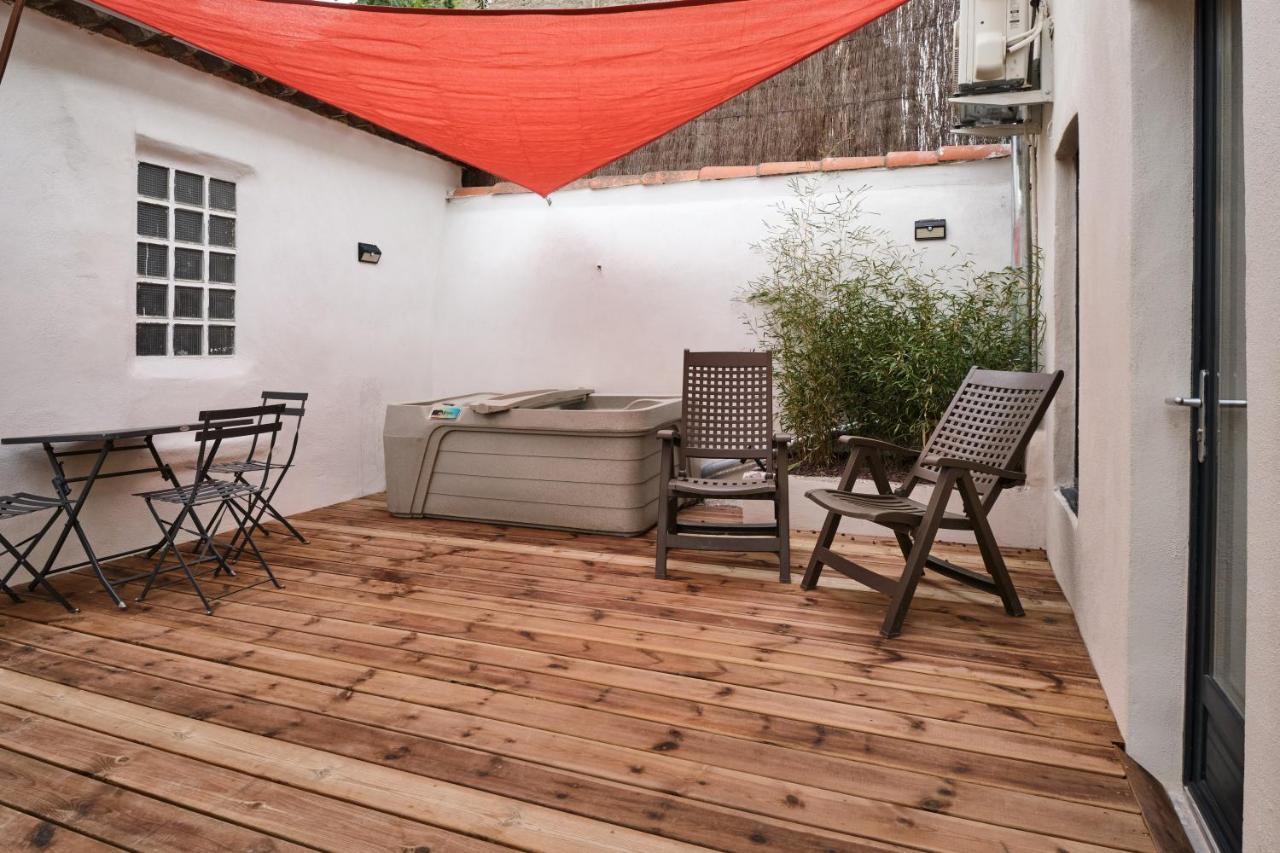 Melina - Jacuzzi - Maison Avec Cour Climatisee Proche Cite Medieval Carcassonne Dış mekan fotoğraf