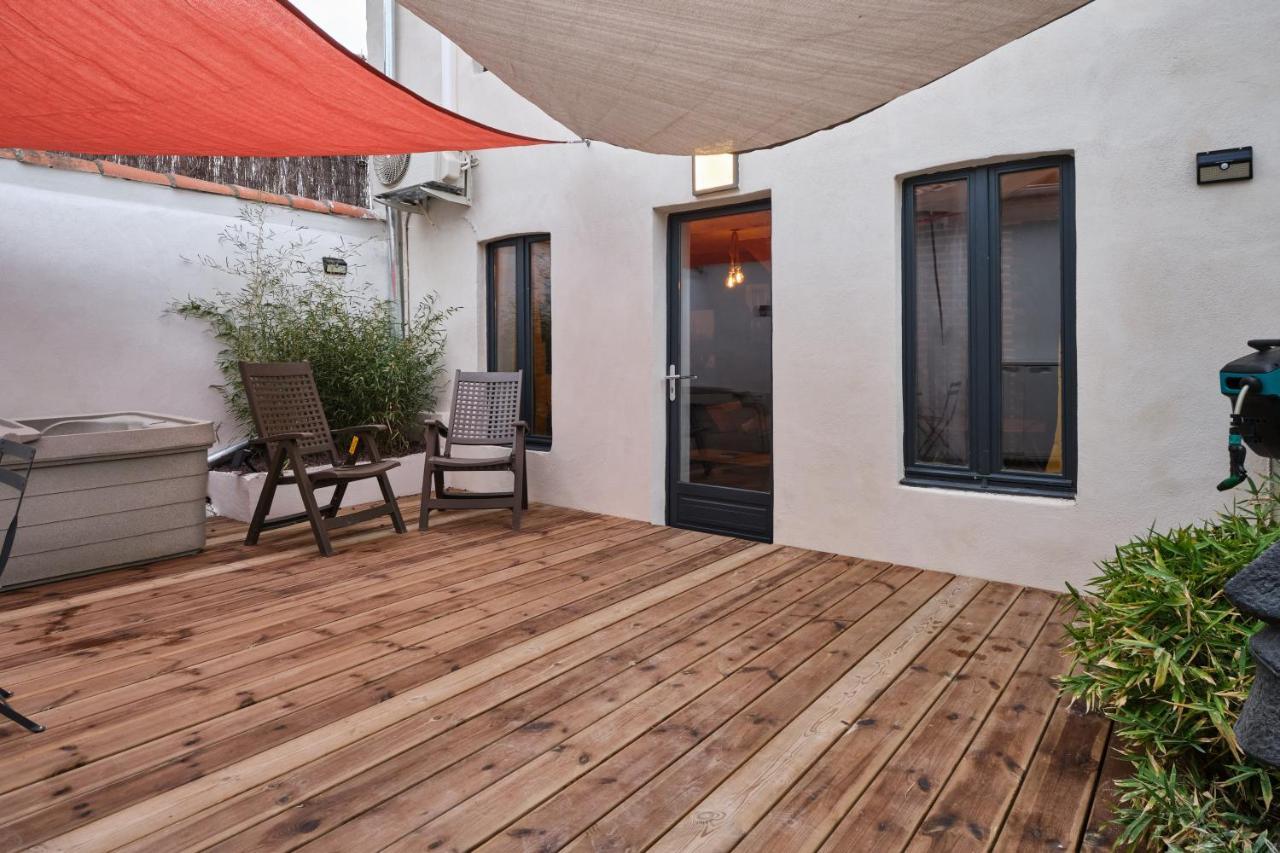 Melina - Jacuzzi - Maison Avec Cour Climatisee Proche Cite Medieval Carcassonne Dış mekan fotoğraf